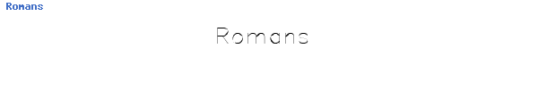 Fuente Romans.ttf