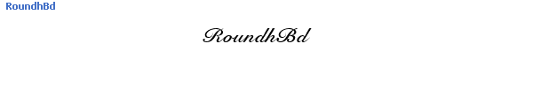 Fuente RoundhBd.ttf