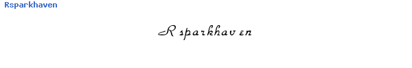 Fuente Rsparkhaven.ttf
