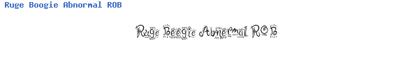 Fuente Ruge Boogie Abnormal ROB.ttf