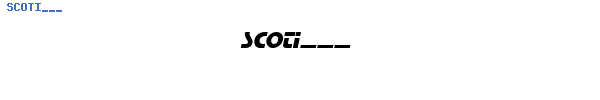 Fuente SCOTI___.TTF