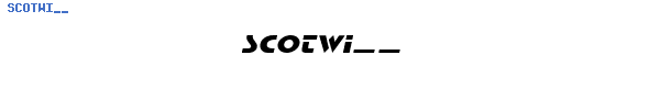 Fuente SCOTWI__.TTF
