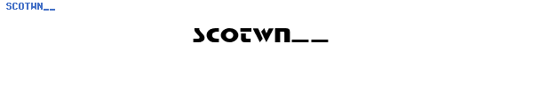 Fuente SCOTWN__.TTF