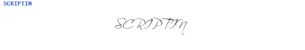 Fuente SCRIPTIN.ttf