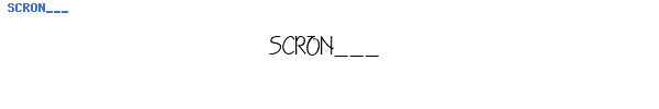 Fuente SCRON___.TTF