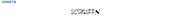 Fuente SCRUFFN.TTF
