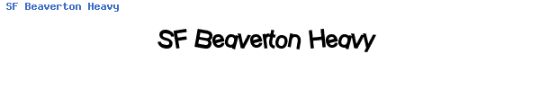 Fuente SF Beaverton Heavy.ttf