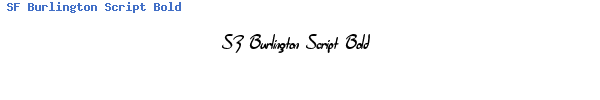 Fuente SF Burlington Script Bold.ttf