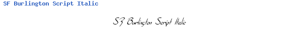 Fuente SF Burlington Script Italic.ttf