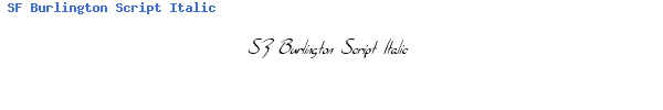 Fuente SF Burlington Script Italic.ttf