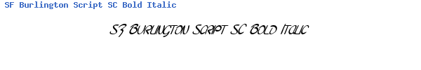 Fuente SF Burlington Script SC Bold Italic.ttf