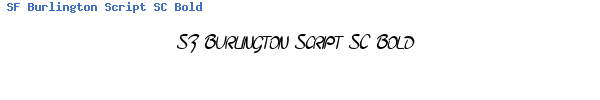 Fuente SF Burlington Script SC Bold.ttf