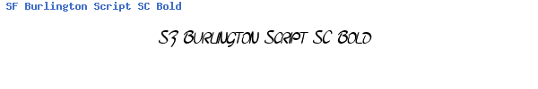 Fuente SF Burlington Script SC Bold.ttf