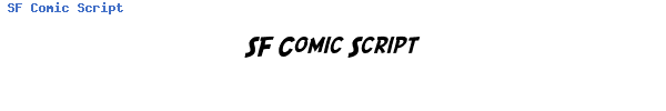 Fuente SF Comic Script.ttf