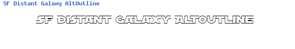 Fuente SF Distant Galaxy AltOutline.ttf