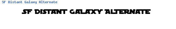 Fuente SF Distant Galaxy Alternate.ttf