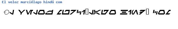Fuente SF Distant Galaxy Symbols Italic.ttf