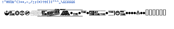 Fuente SF Distant Galaxy Symbols.ttf