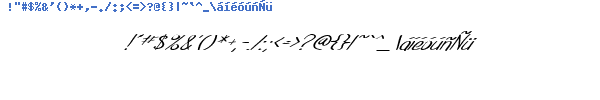 Fuente SF Foxboro Script Extended Italic.ttf