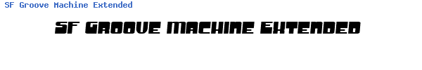 Fuente SF Groove Machine Extended.ttf