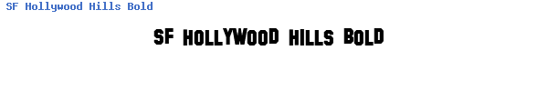 Fuente SF Hollywood Hills Bold.ttf