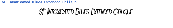 Fuente SF Intoxicated Blues Extended Oblique.ttf