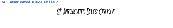 Fuente SF Intoxicated Blues Oblique.ttf