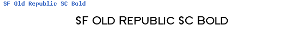 Fuente SF Old Republic SC Bold.ttf
