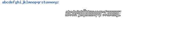 Fuente SF Port McKenzie Outline Italic.ttf