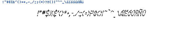 Fuente SF Wasabi Condensed Italic.ttf