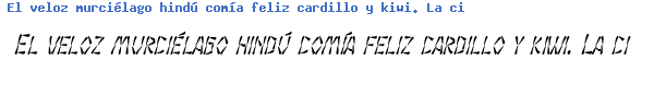 Fuente SF Wasabi Condensed Italic.ttf