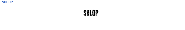 Fuente SHLOP.TTF