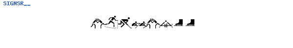 Fuente SIGNSR__.TTF