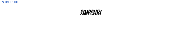 Fuente SIMPCHBI.TTF