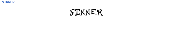 Fuente SINNER.TTF