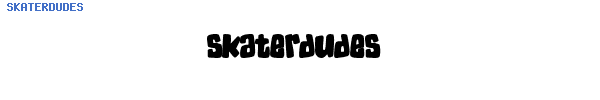 Fuente SKATERDUDES.ttf