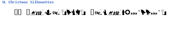 Fuente SL Christmas Silhouettes.ttf