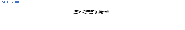 Fuente SLIPSTRM.TTF