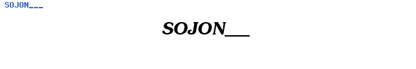 Fuente SOJON___.TTF