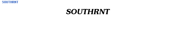 Fuente SOUTHRNT.TTF