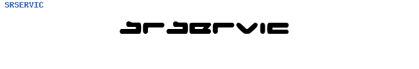 Fuente SRSERVIC.TTF