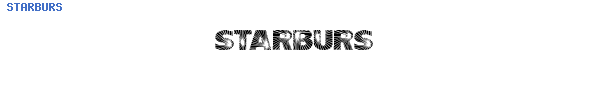 Fuente STARBURS.TTF