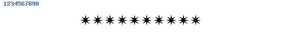 Fuente STARS1.TTF