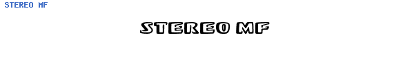 Fuente STEREO MF.TTF