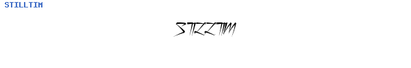 Fuente STILLTIM.TTF