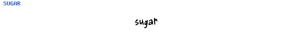 Fuente SUGAR.TTF