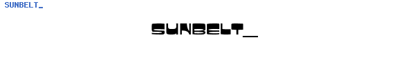 Fuente SUNBELT_.TTF