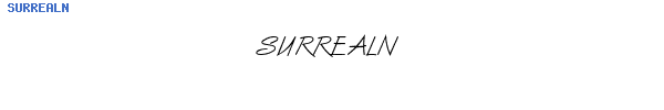 Fuente SURREALN.TTF