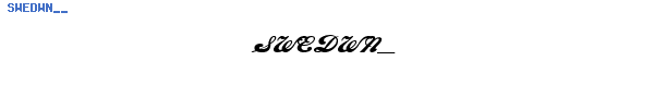 Fuente SWEDWN__.TTF