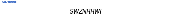 Fuente SWZNRRWI.TTF
